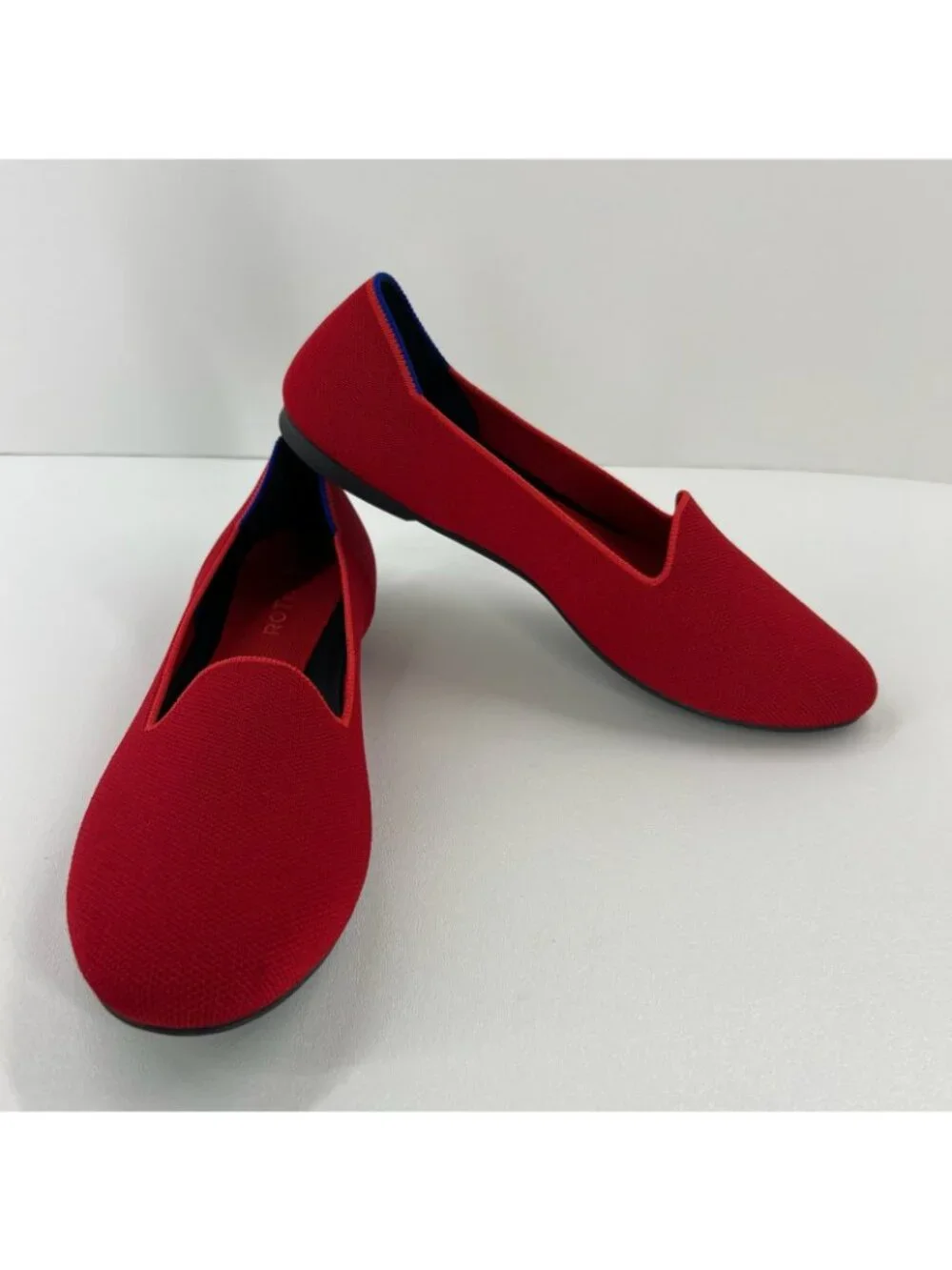 Rothy's The Loafer Flats Size US 9.5 Knit Slip On Washable Comfort Bombshell Red